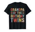 Grandpa Birthday Twins Family T-Shirt - Custom Art Print Men Women - T-Shirt, Sweatshirt, Hoodie