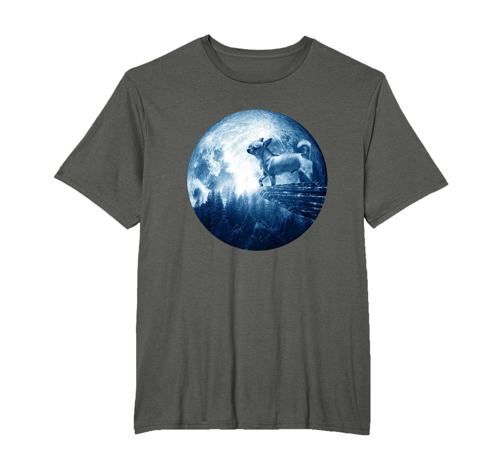 Chihuahua Smooth Coat Dog Moon Dog T-Shirt - Streetwear Style for Adults - T-Shirt, Sweatshirt, Hoodie