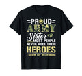 Proud Army Sister T-Shirt - Minimalist Print for Adults - T-Shirt, Sweatshirt, Hoodie