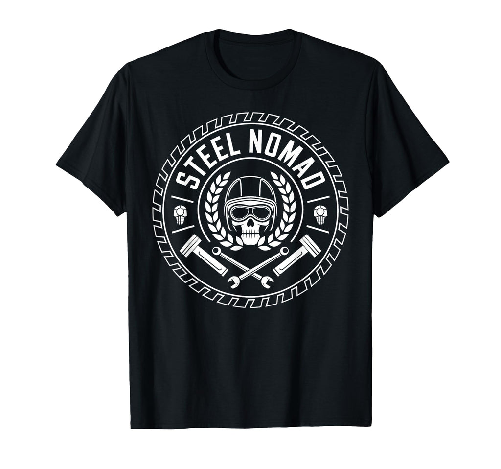 Steel Nomad Motorcycle Grandpa Dad T-Shirt - Fun Novelty Design Men Women - T-Shirt, Sweatshirt, Hoodie