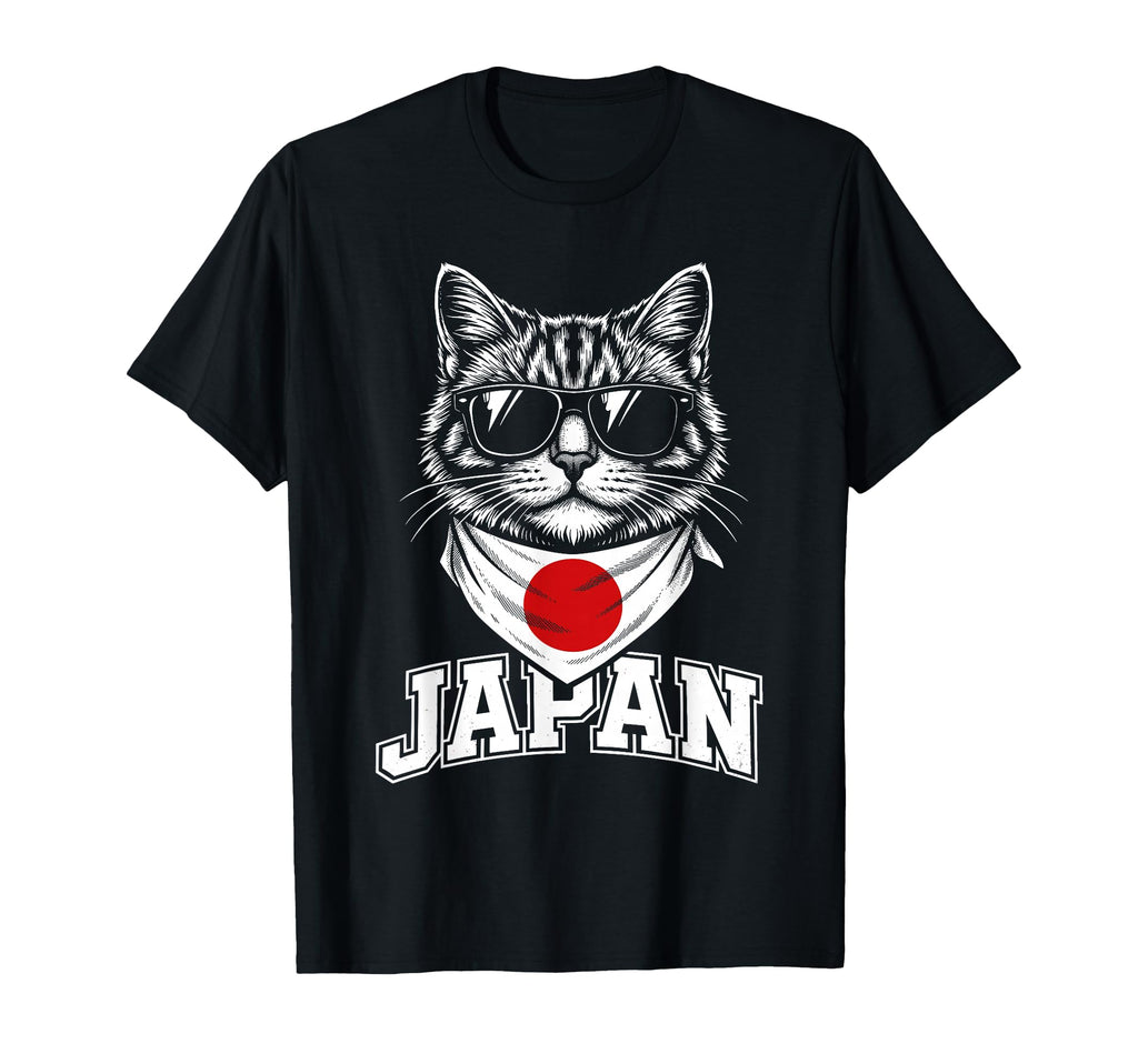 Funny Cat Wearing Sunglasses Japan T-Shirt - Streetwear Style Men Women - T-Shirt, Sweatshirt, Hoodie