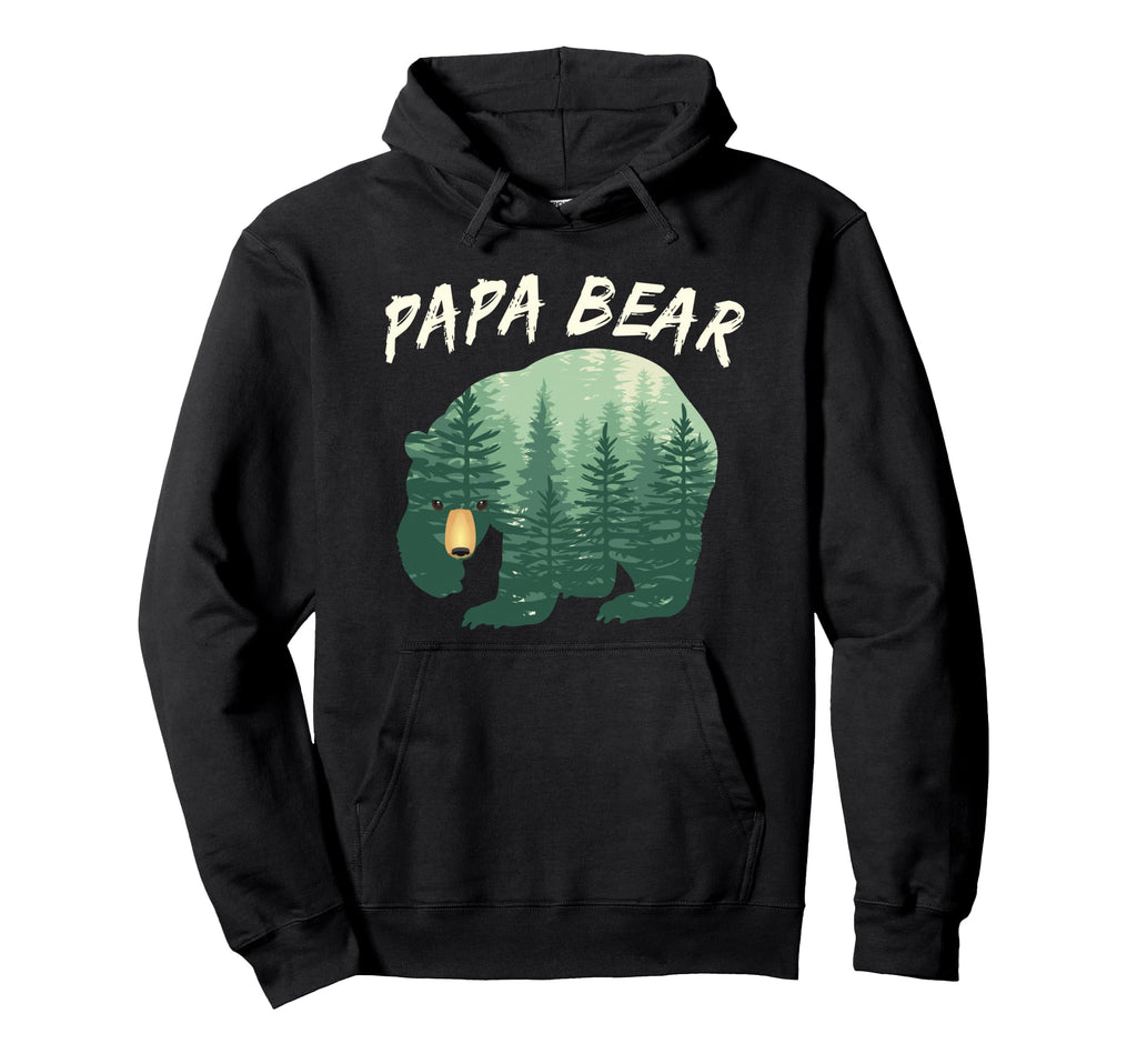 Papa Bear Bear Woods Dad Hoodie - Streetwear Style for Adults - T-Shirt, Sweatshirt, Hoodie