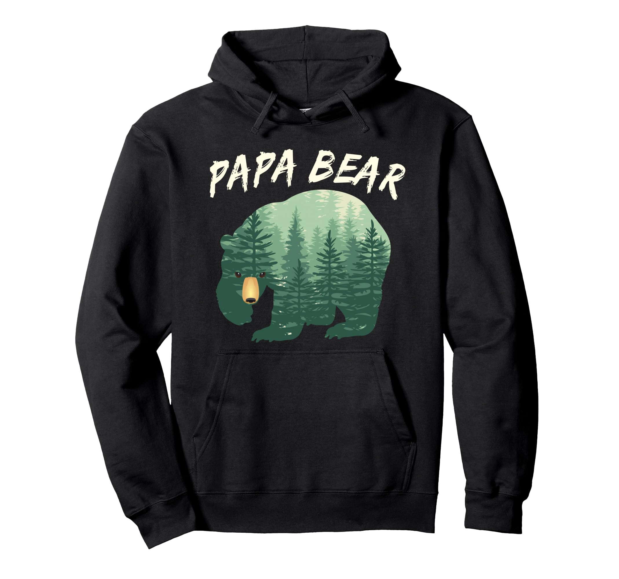 Papa Bear Bear Woods Dad Hoodie - Streetwear Style for Adults - T-Shirt, Sweatshirt, Hoodie