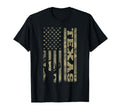 Texas Deer Hunter Deer Hunting Camo Usa Flag T-Shirt - Graphic Print Unisex - T-Shirt, Sweatshirt, Hoodie