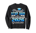 Proud Step Dad 2026 Salutatorian Sweatshirt - Trendy Graphic for Adults - T-Shirt, Sweatshirt, Hoodie
