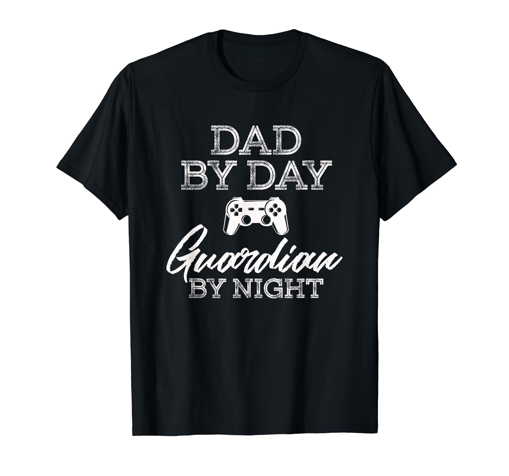 Mens Dad Day Guardian Night Gamer Gaming T-Shirt - Graphic Print Unisex - T-Shirt, Sweatshirt, Hoodie