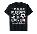Awesome Soccer Sister Soccer Player T-Shirt - Custom Art Print Unisex - T-Shirt, Sweatshirt, Hoodie