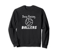 Fun Volleyball Mom Busy Raising Sweatshirt - Unique Graphic Men Women - T-Shirt, Sweatshirt, Hoodie