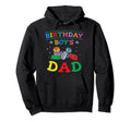 Birthday Dad Building Blocks Hoodie - Graphic Print for Adults - T-Shirt, Sweatshirt, Hoodie