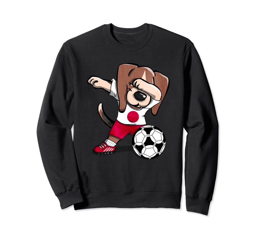 Funny Dabbing Beagle Dog Japan Sweatshirt - Custom Art Print Men Women - T-Shirt, Sweatshirt, Hoodie