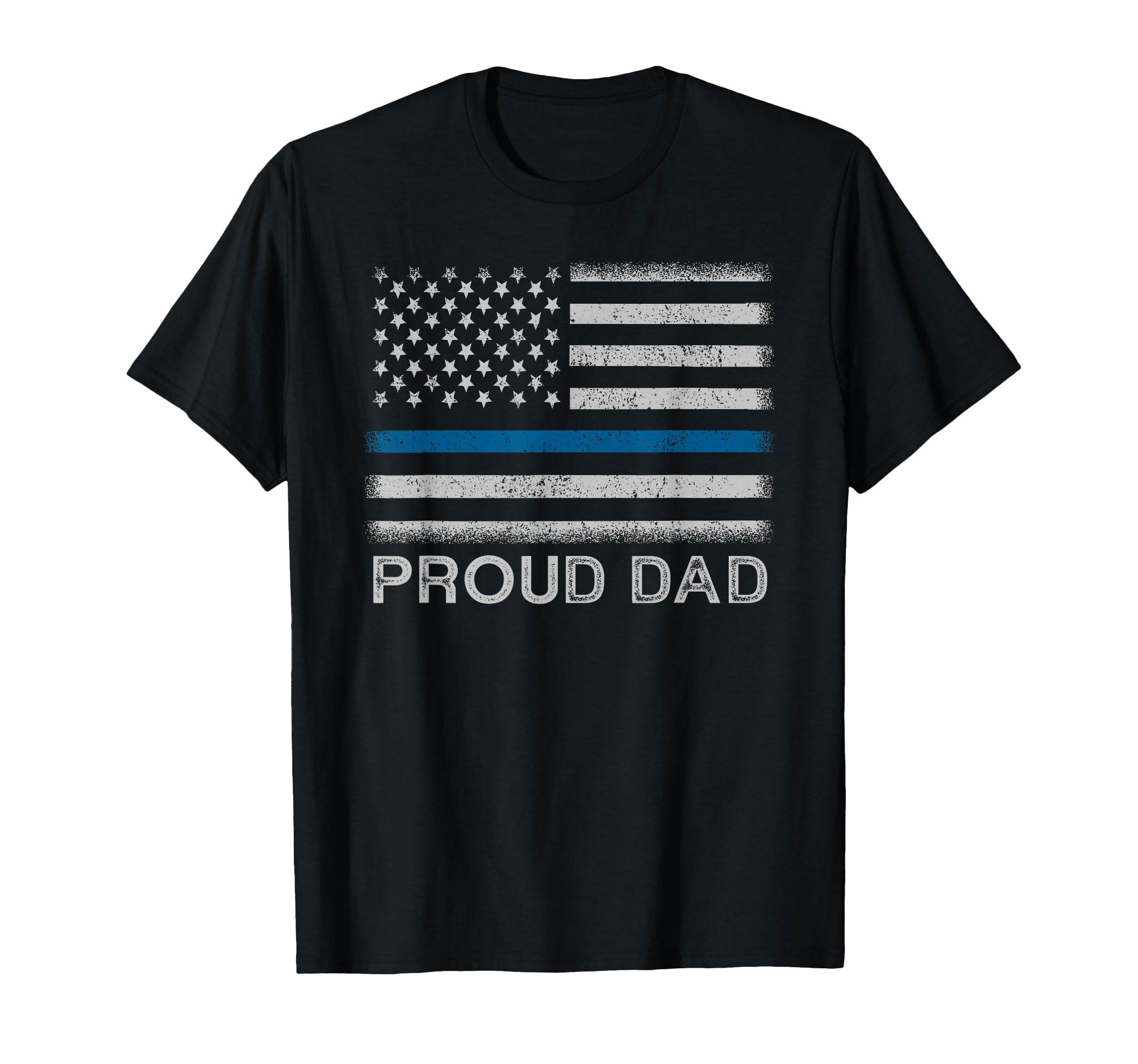 Thin Blue Line Proud Dad Police T-Shirt - Aesthetic Graphic Men Women - T-Shirt, Sweatshirt, Hoodie