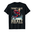 Funny Hockey Trump Player Ice Hockey T-Shirt - Minimalist Print Unisex - T-Shirt, Sweatshirt, Hoodie