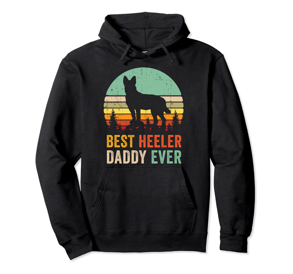 Red Blue Heeler Daddy Gift Hoodie - Casual Everyday Wear for Adults - T-Shirt, Sweatshirt, Hoodie