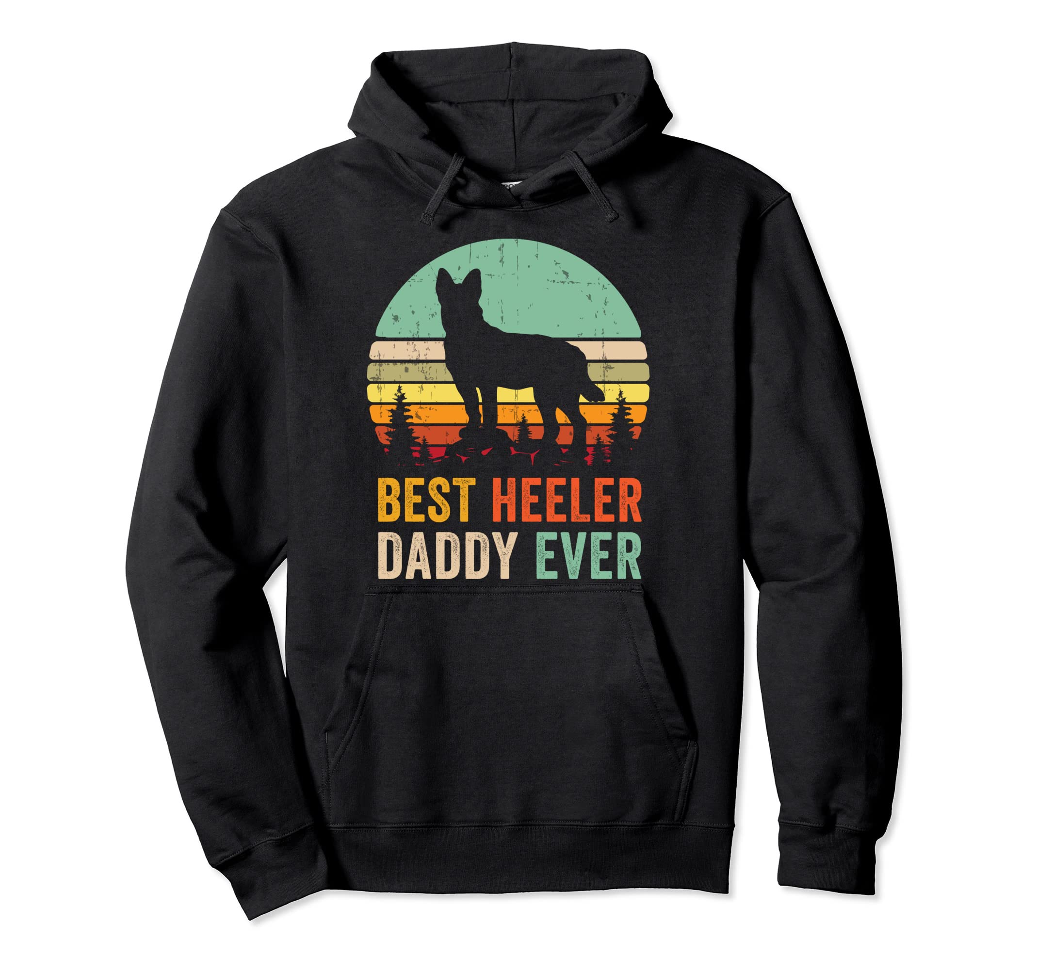 Red Blue Heeler Daddy Gift Hoodie - Casual Everyday Wear for Adults - T-Shirt, Sweatshirt, Hoodie