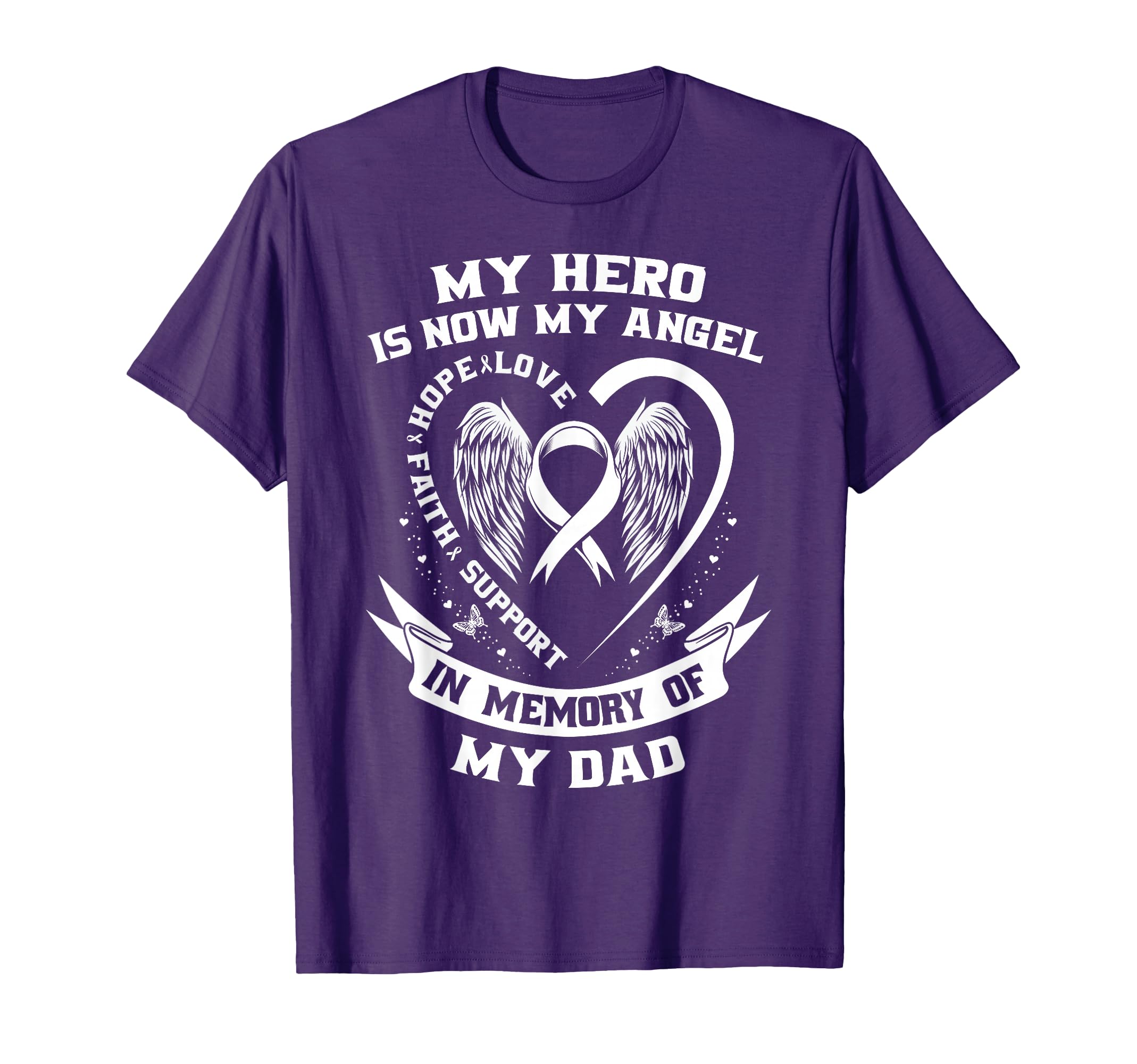 Lung Cancer Awareness Shirts Dad My T-Shirt - Graphic Print for Adults - T-Shirt, Sweatshirt, Hoodie