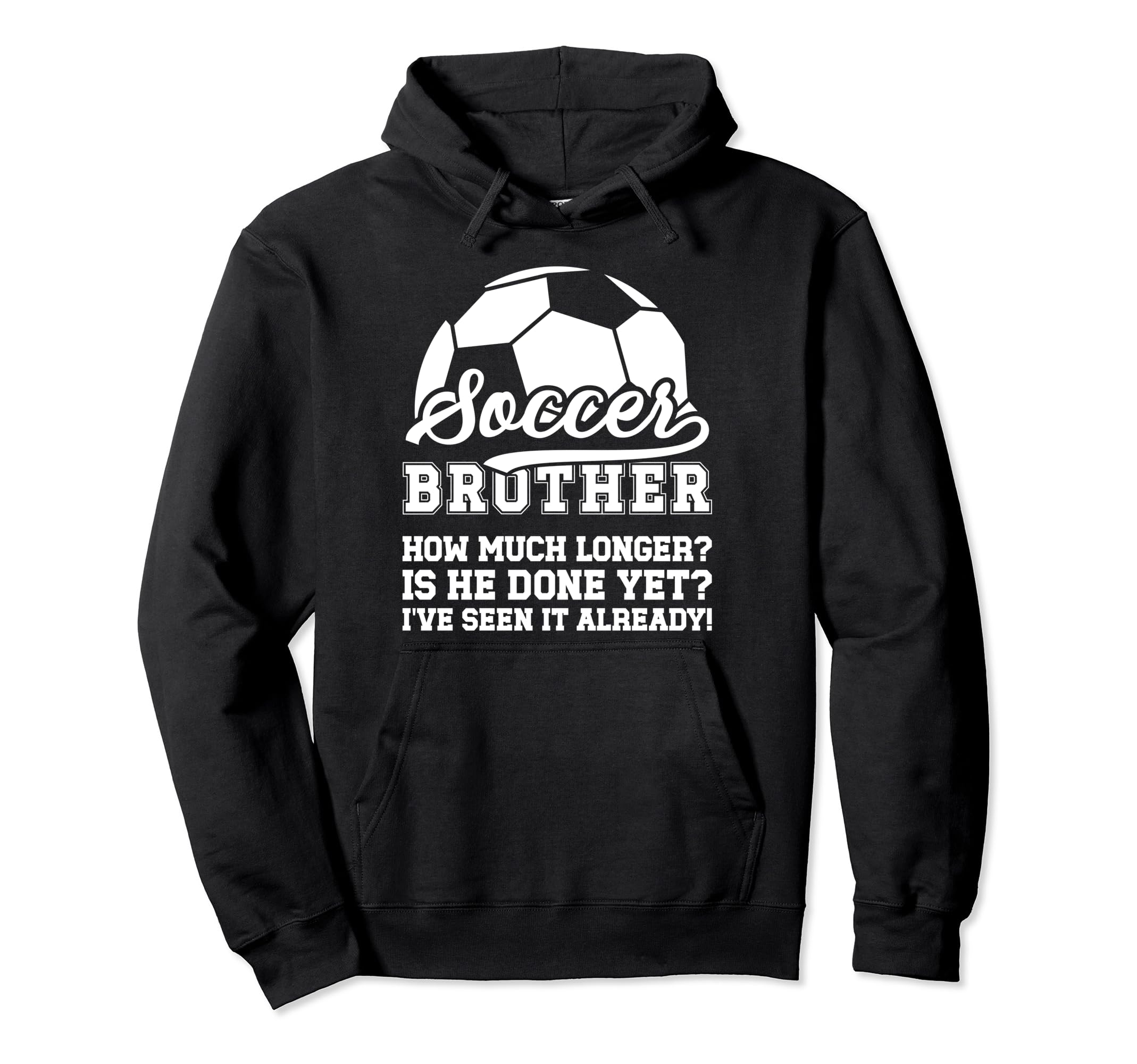 Soccer Brother Funny Brother Soccer Hoodie - Minimalist Print for Adults - T-Shirt, Sweatshirt, Hoodie