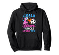Gender Reveal Goals Or Bows Uncle Hoodie - Custom Art Print for Adults - T-Shirt, Sweatshirt, Hoodie