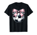 Soccer Coquette Bow Soccer T-Shirt - Novelty Apparel Unisex - T-Shirt, Sweatshirt, Hoodie