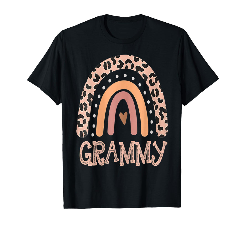 Womens Grammy Life Leopard Rainbow T-Shirt - Unique Graphic for Adults - T-Shirt, Sweatshirt, Hoodie