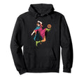 King Playing Football Royal Footballer Hoodie - Novelty Apparel Unisex - T-Shirt, Sweatshirt, Hoodie
