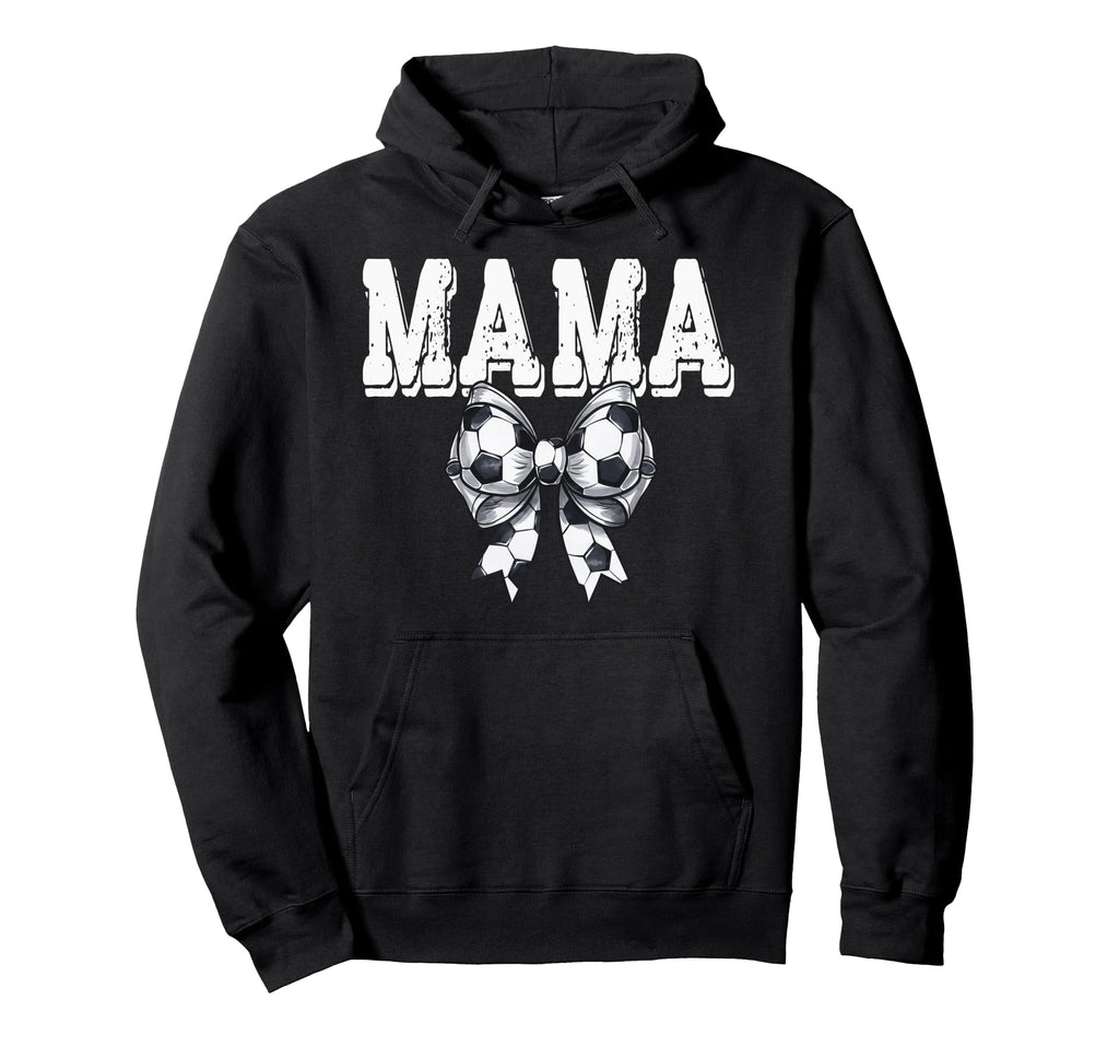 Coquette Soccer Bow Mama Sister Grandma Hoodie - Graphic Print Unisex - T-Shirt, Sweatshirt, Hoodie