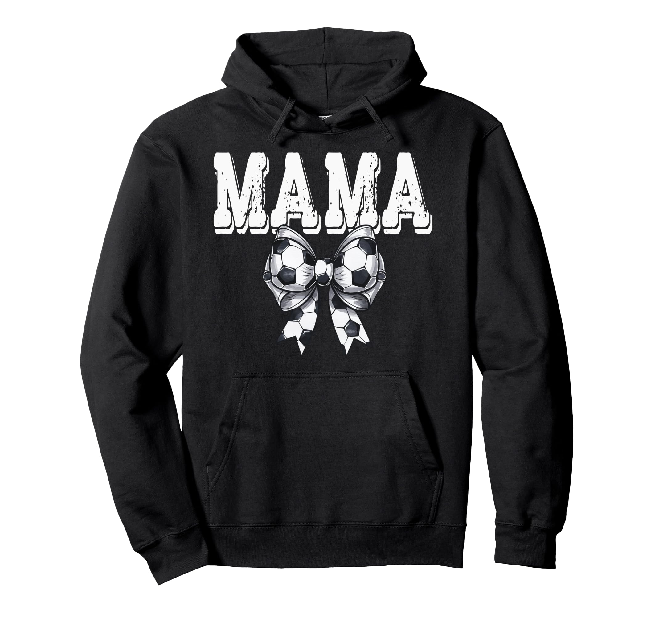 Coquette Soccer Bow Mama Sister Grandma Hoodie - Graphic Print Unisex - T-Shirt, Sweatshirt, Hoodie