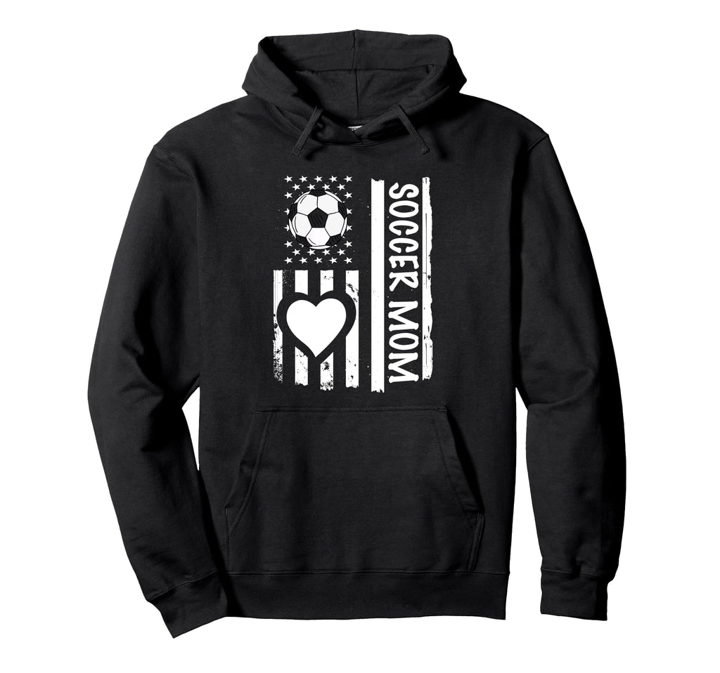 Soccer Mom Usa Flag Hoodie - Custom Art Print Unisex - T-Shirt, Sweatshirt, Hoodie