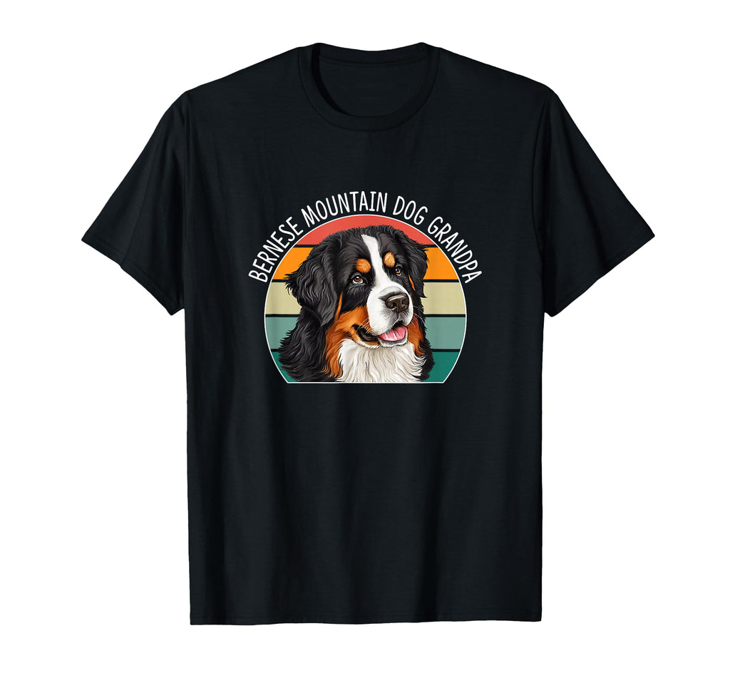 Bernese Mountain Dog Grandpa T-Shirt - Unique Graphic Unisex - T-Shirt, Sweatshirt, Hoodie