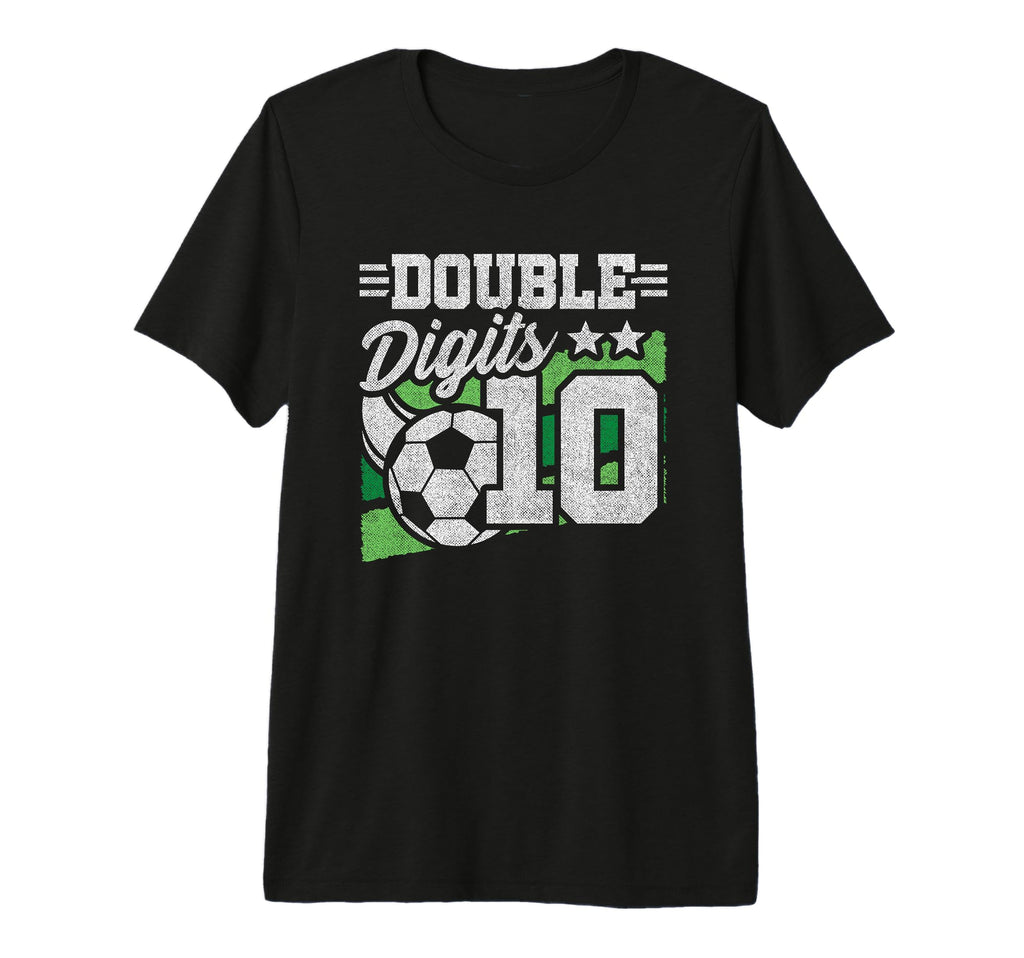 10Th Birthday Double Digits 10 Year T-Shirt - Custom Art Print for Adults - T-Shirt, Sweatshirt, Hoodie