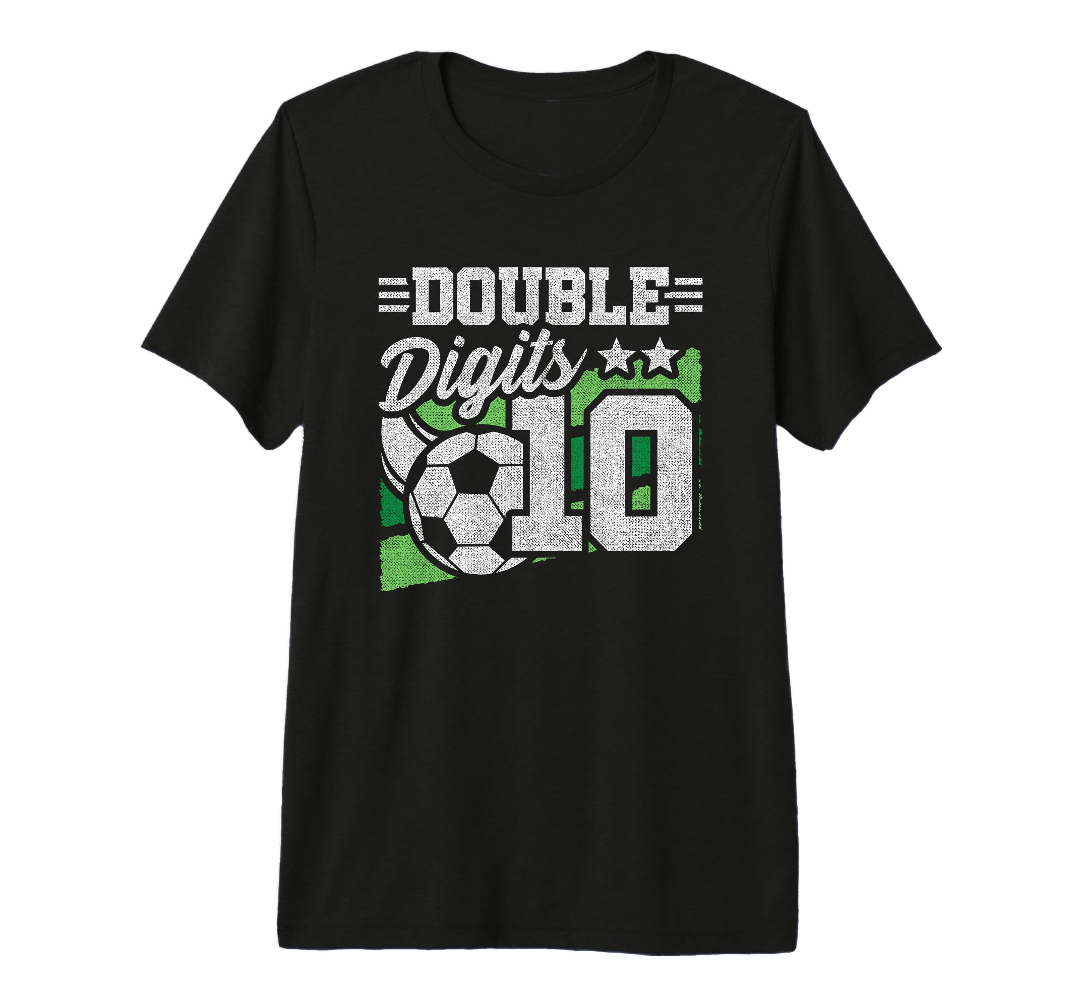 10Th Birthday Double Digits 10 Year T-Shirt - Custom Art Print for Adults - T-Shirt, Sweatshirt, Hoodie