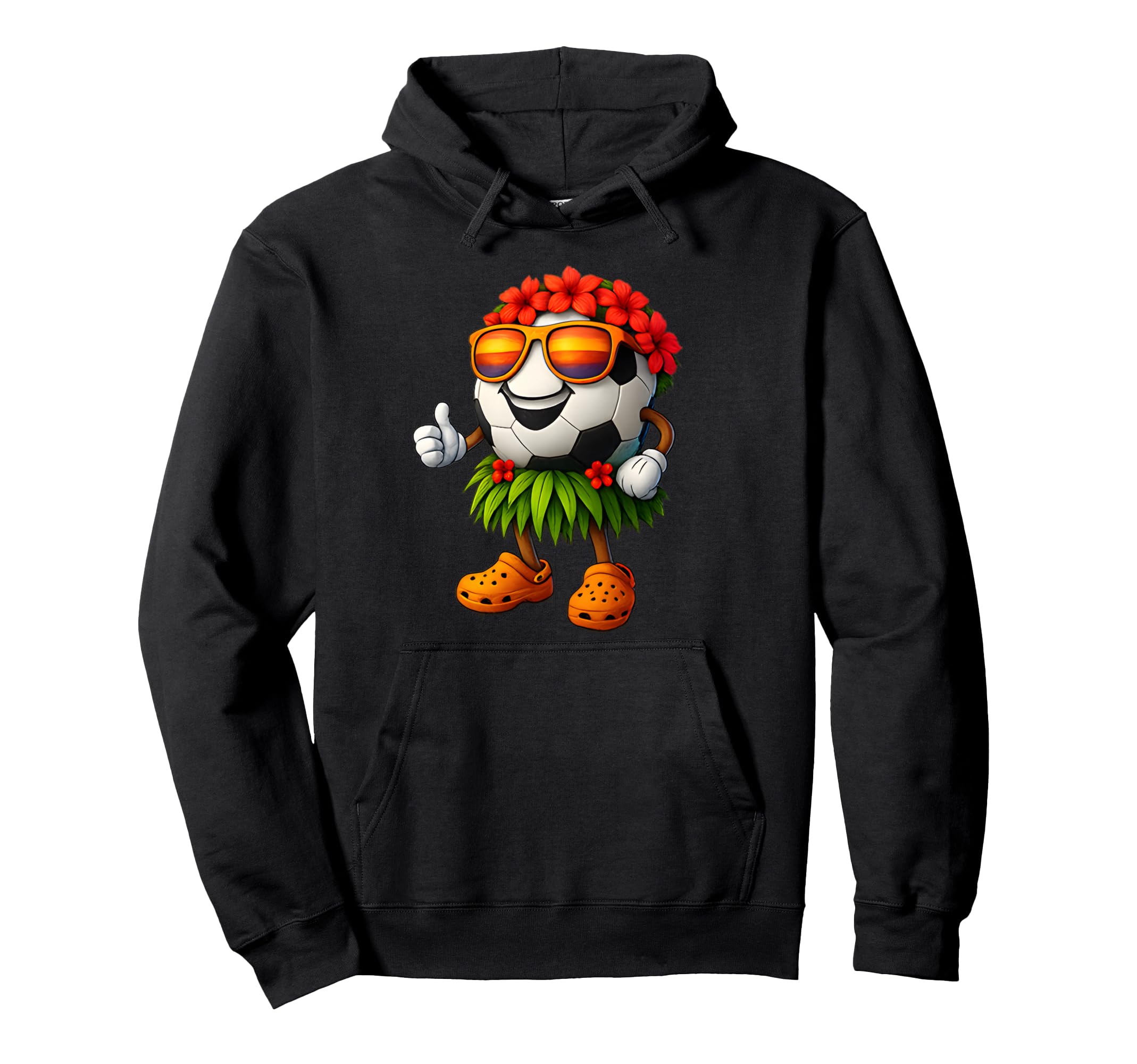 Funny Hawaii Soccer Ball Hawaiian Tropical Hoodie - Unique Graphic Unisex - T-Shirt, Sweatshirt, Hoodie