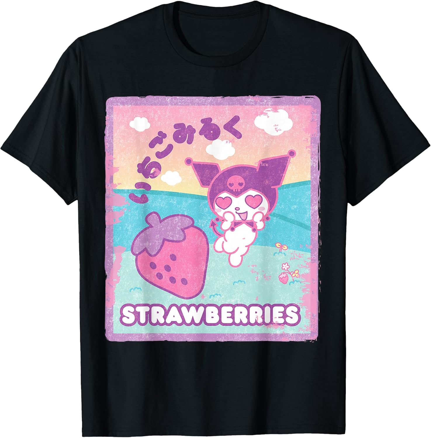 Kuromi Strawberry Milk - Adult & Kids T-Shirts, Sweatshirts & Hoodies apparel design preview 1