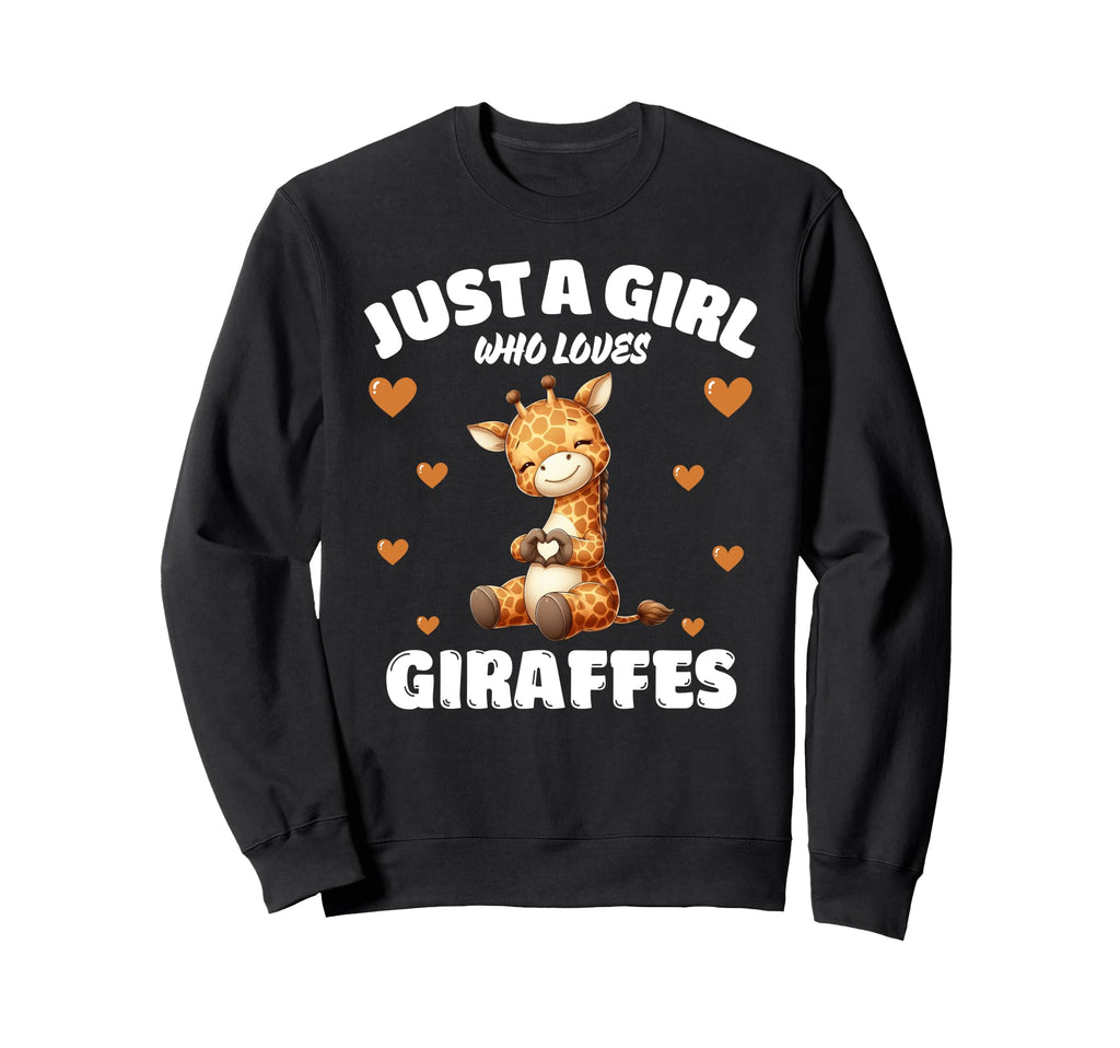 Just Who Loves Giraffes Giraffe Sweatshirt - Aesthetic Graphic Unisex - T-Shirt, Sweatshirt, Hoodie
