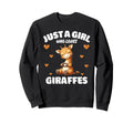 Just Who Loves Giraffes Giraffe Sweatshirt - Aesthetic Graphic Unisex - T-Shirt, Sweatshirt, Hoodie