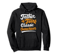 Twin Dad Novelty Funny Daddy Fathers Day Hoodie - Unique Graphic for Adults - T-Shirt, Sweatshirt, Hoodie