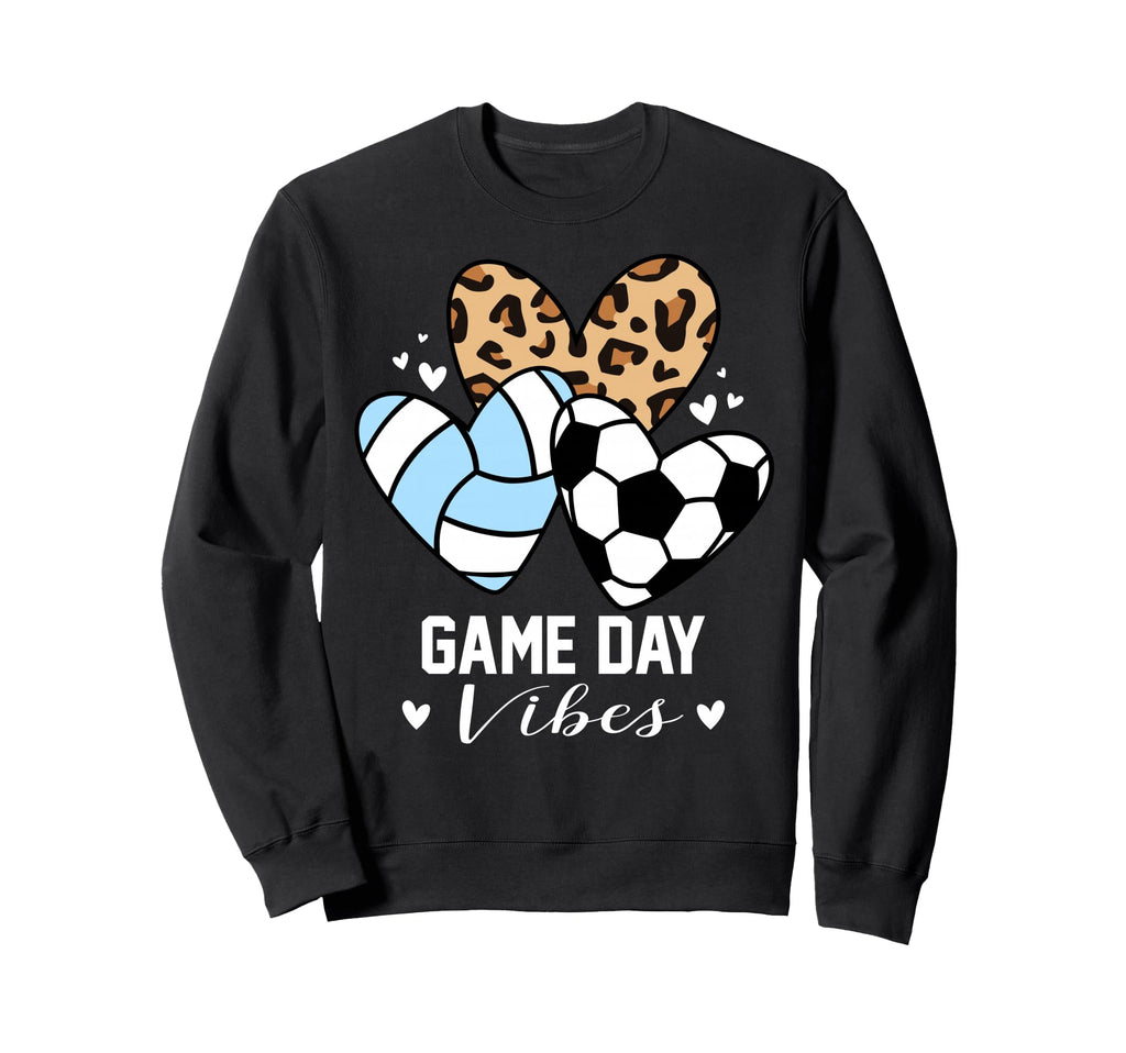 Game Day Vibes Funny Soccer Sweatshirt - Aesthetic Graphic for Adults - T-Shirt, Sweatshirt, Hoodie