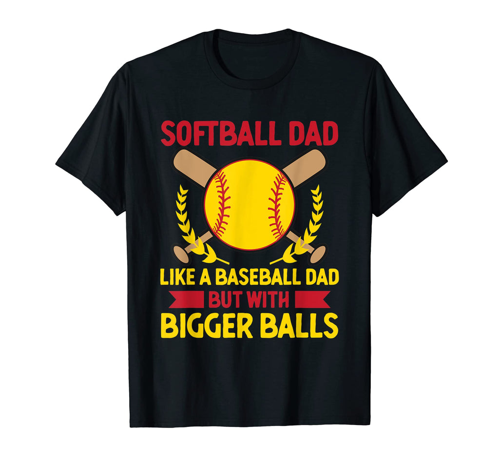 Mens Softball Dad Like Baseball Dad T-Shirt - Aesthetic Graphic Men Women - T-Shirt, Sweatshirt, Hoodie