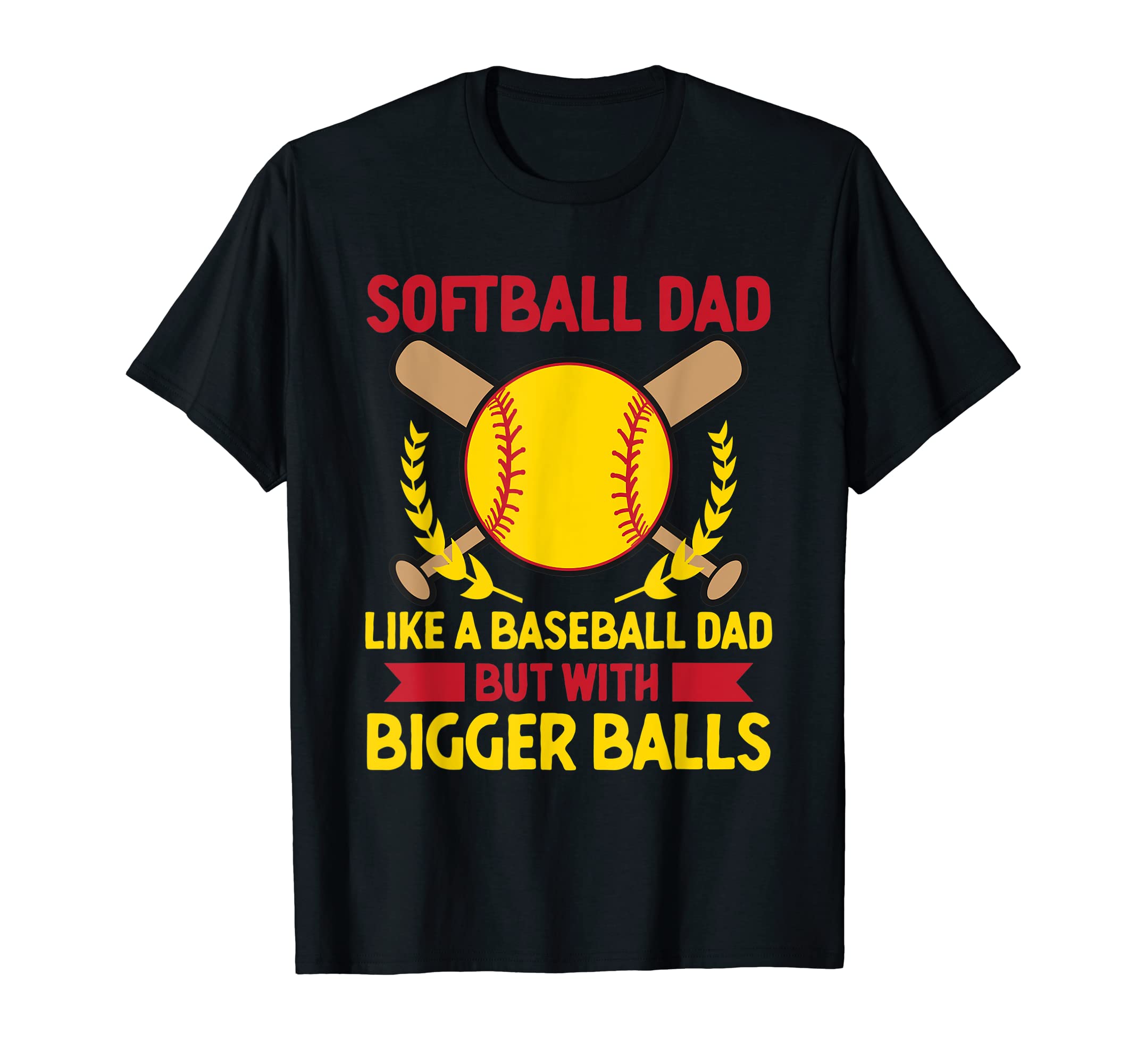 Mens Softball Dad Like Baseball Dad T-Shirt - Aesthetic Graphic Men Women - T-Shirt, Sweatshirt, Hoodie