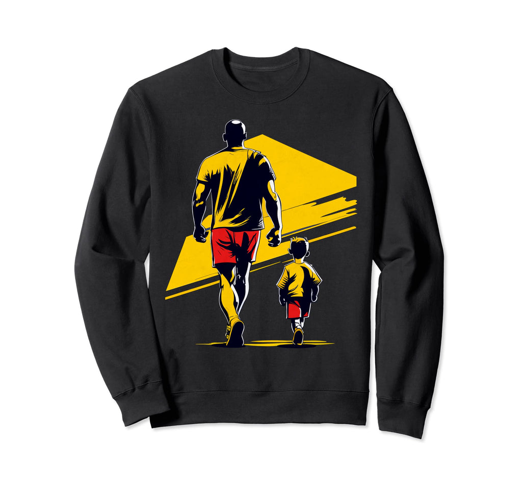 Colorful Sports Illustration Father Sweatshirt - Graphic Print Men Women - T-Shirt, Sweatshirt, Hoodie