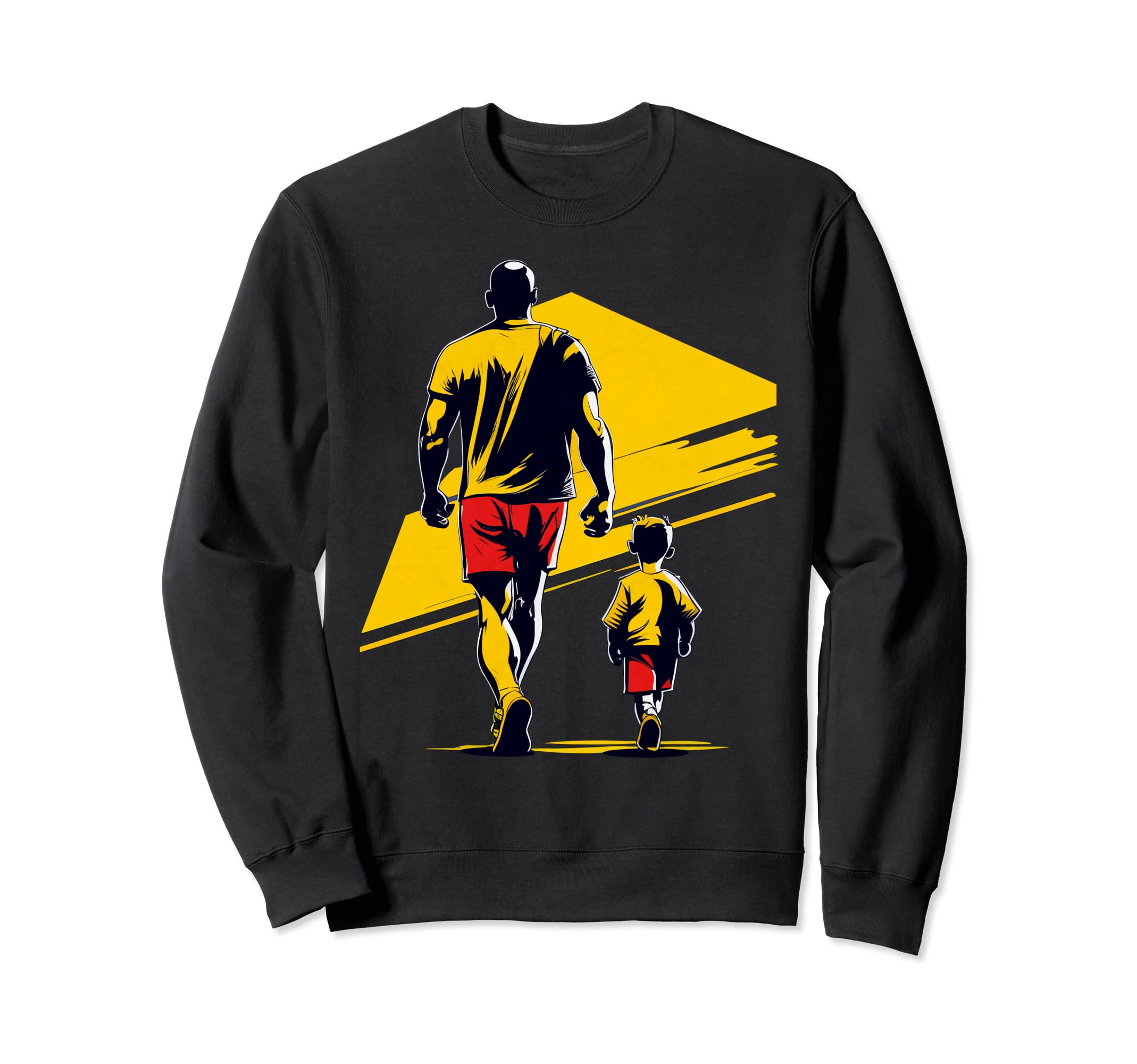 Colorful Sports Illustration Father Sweatshirt - Graphic Print Men Women - T-Shirt, Sweatshirt, Hoodie
