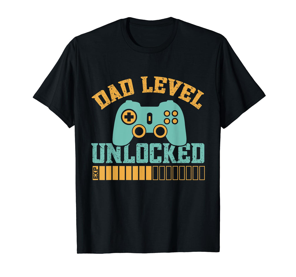 Fathers Day Gamer Dad Dad Level T-Shirt - Aesthetic Graphic for Adults - T-Shirt, Sweatshirt, Hoodie