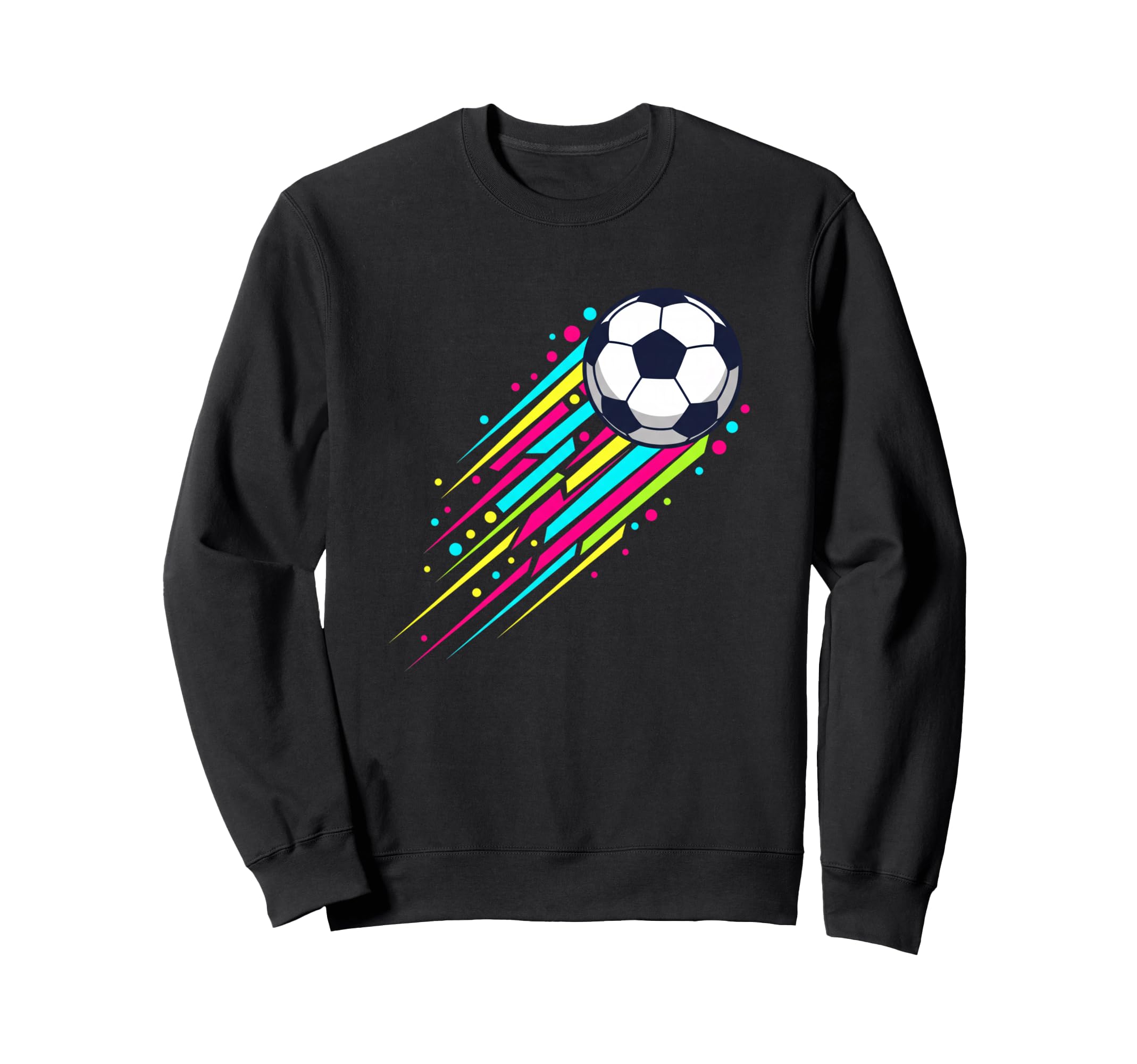 Soccer Ball Streak Sports Football Sweatshirt - Custom Art Print Men Women - T-Shirt, Sweatshirt, Hoodie