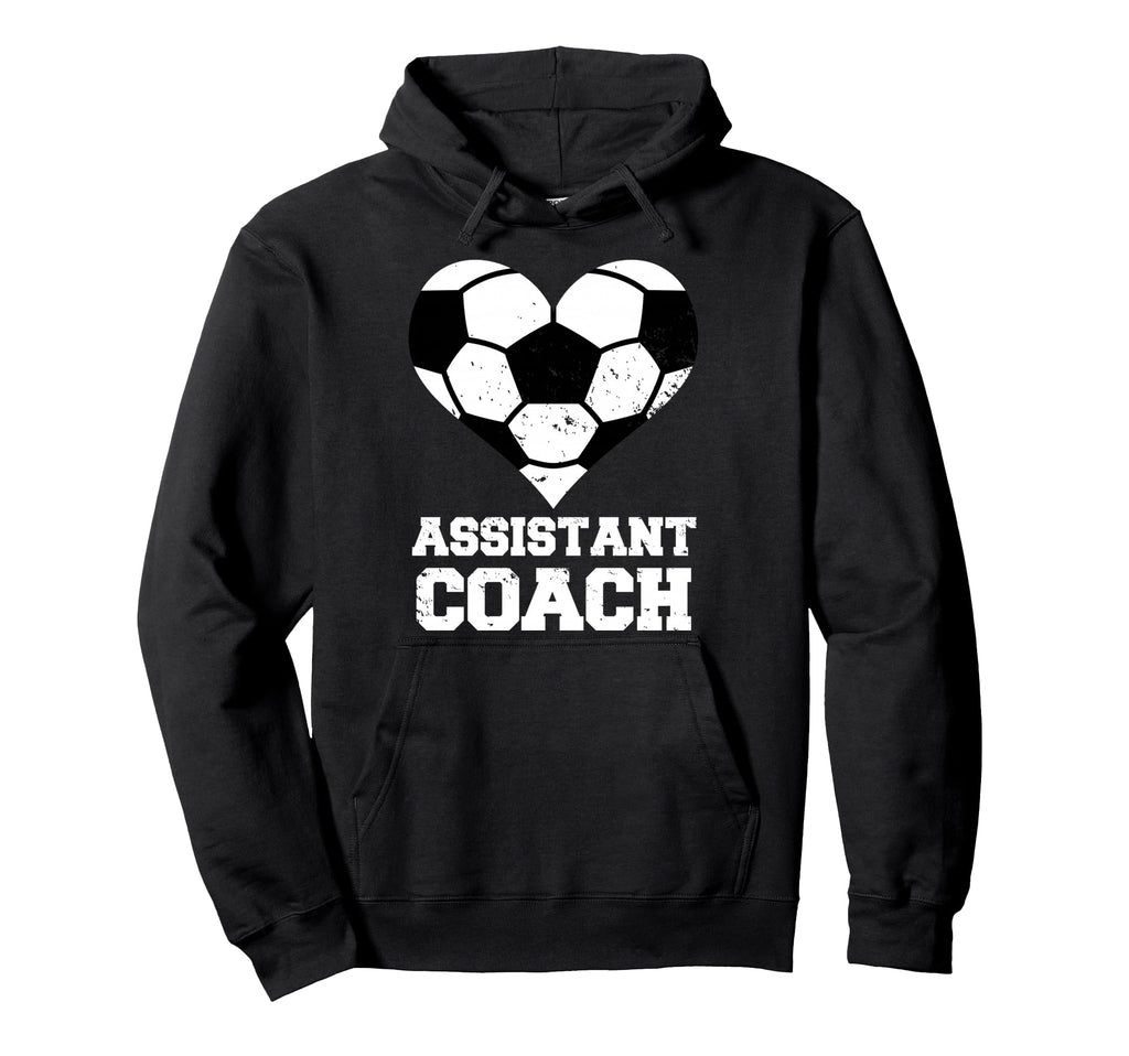 Assistant Soccer Coach Heart Funny Hoodie - Graphic Print Men Women - T-Shirt, Sweatshirt, Hoodie