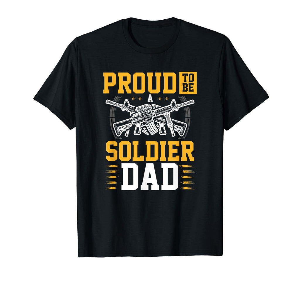 Us Proud Army Dad Gift Military Mom T-Shirt - Fun Novelty Design Men Women - T-Shirt, Sweatshirt, Hoodie