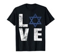 I Love Israel Jewish Gifts Star T-Shirt - Casual Everyday Wear Men Women - T-Shirt, Sweatshirt, Hoodie