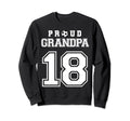 Number 18 Custom Proud Soccer Sweatshirt - Fun Novelty Design for Adults - T-Shirt, Sweatshirt, Hoodie