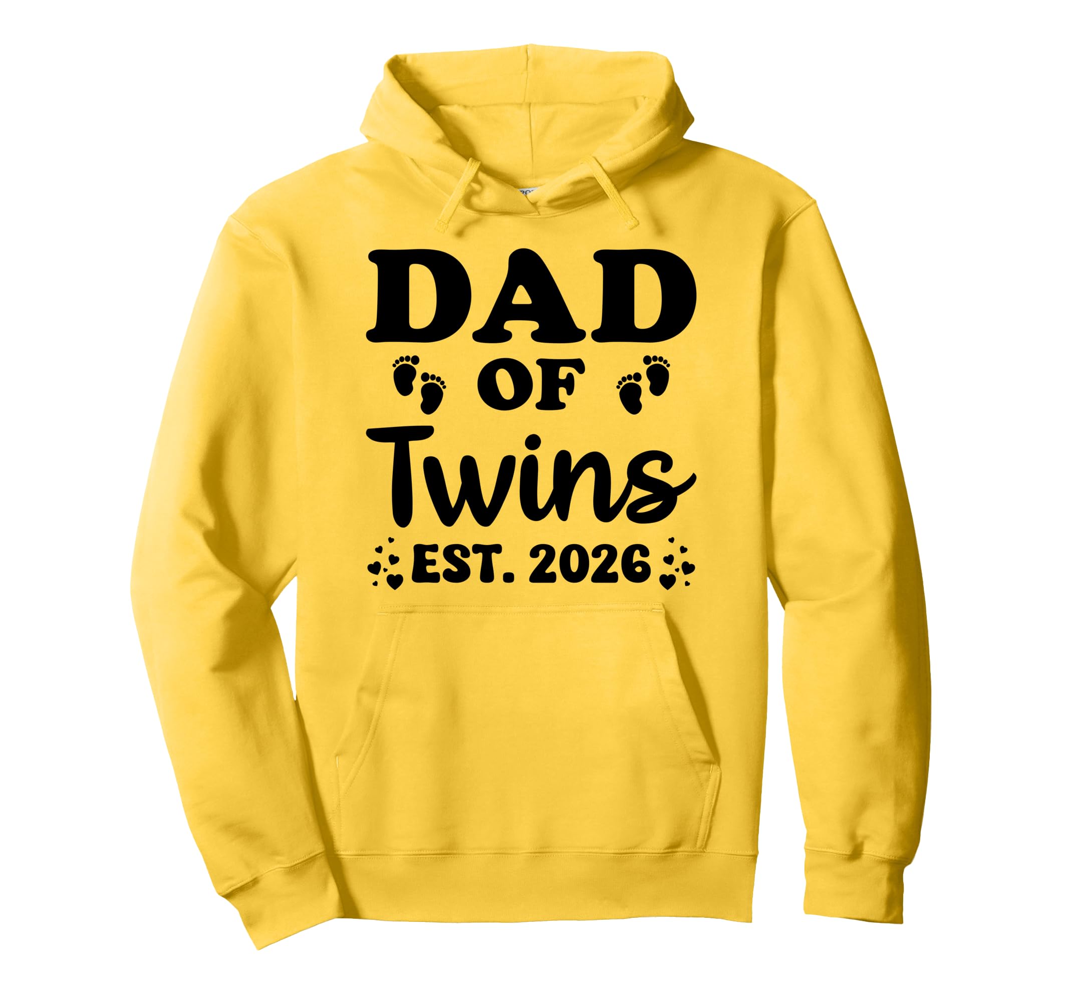 Promoted To Dad Twins 2026 Hoodie - Fun Novelty Design for Adults - T-Shirt, Sweatshirt, Hoodie