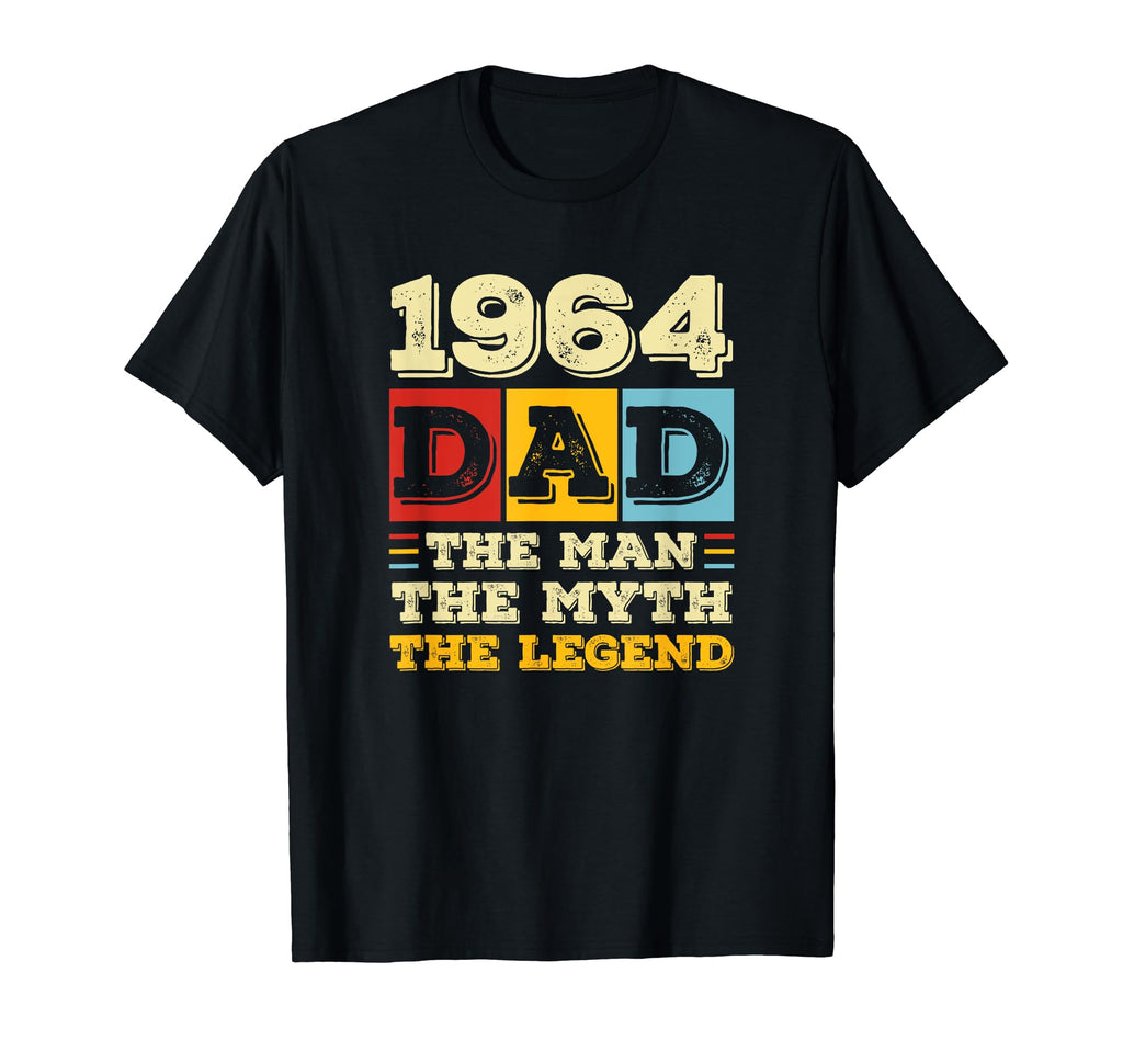 Birthday 1964 Dad Myth Legend T-Shirt - Trendy Graphic Unisex - T-Shirt, Sweatshirt, Hoodie