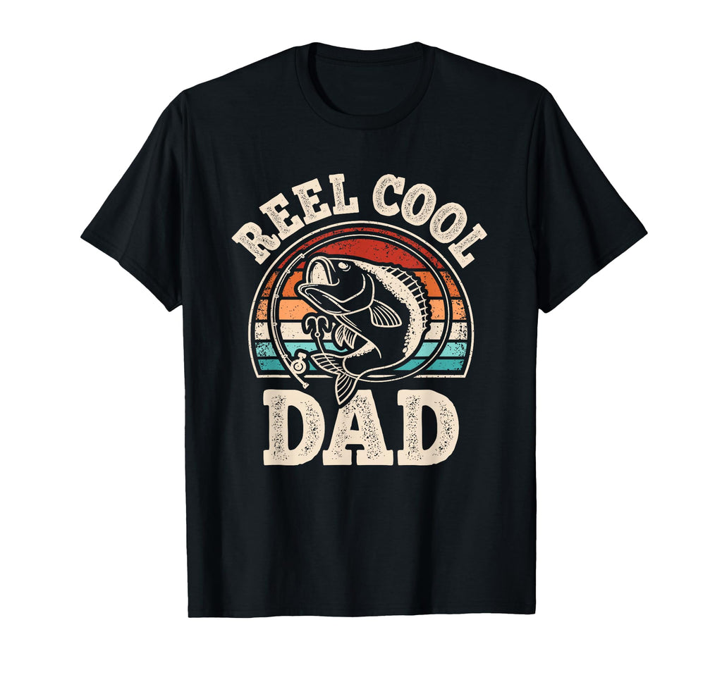 Reel Dad Fishing Papa Daddy Fathers T-Shirt - Aesthetic Graphic for Adults - T-Shirt, Sweatshirt, Hoodie