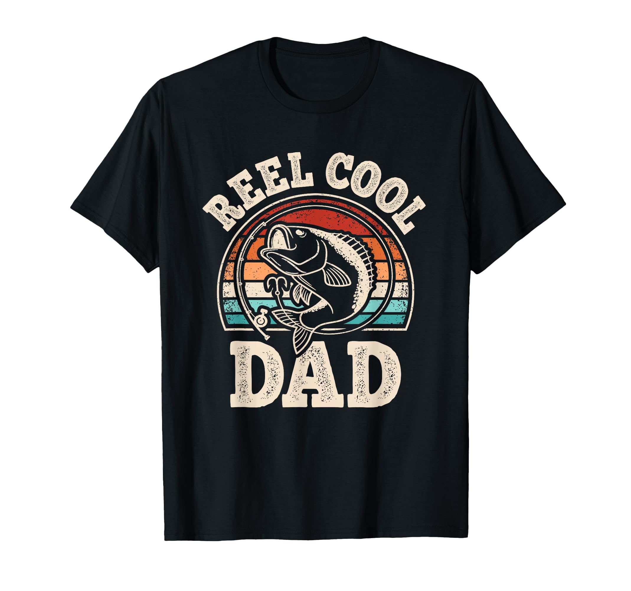 Reel Dad Fishing Papa Daddy Fathers T-Shirt - Aesthetic Graphic for Adults - T-Shirt, Sweatshirt, Hoodie